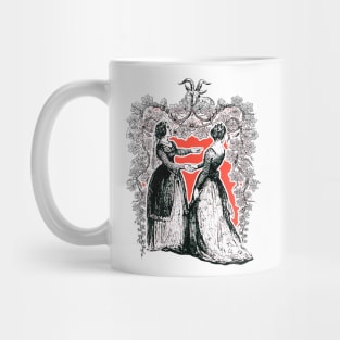 Ashamed woman - arrogant dialogue Mug